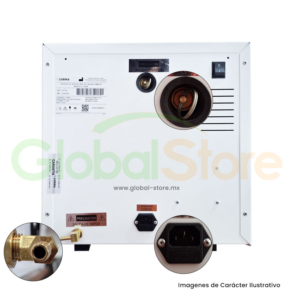 Autoclave de Vapor, Modelo AV-28L, 28L