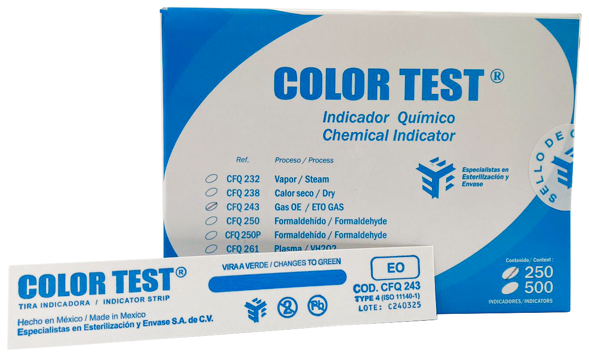 Indicador químico tipo 4 para Gas OE