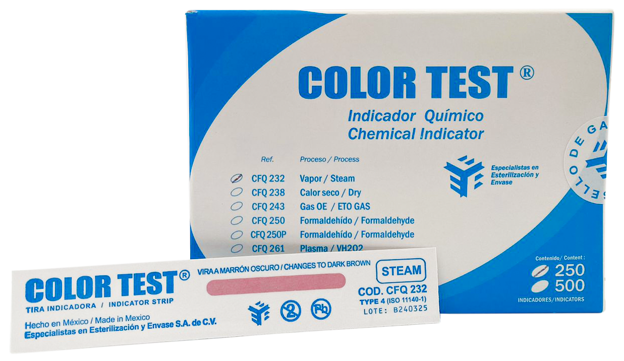 Indicador químico tipo 4 para Vapor