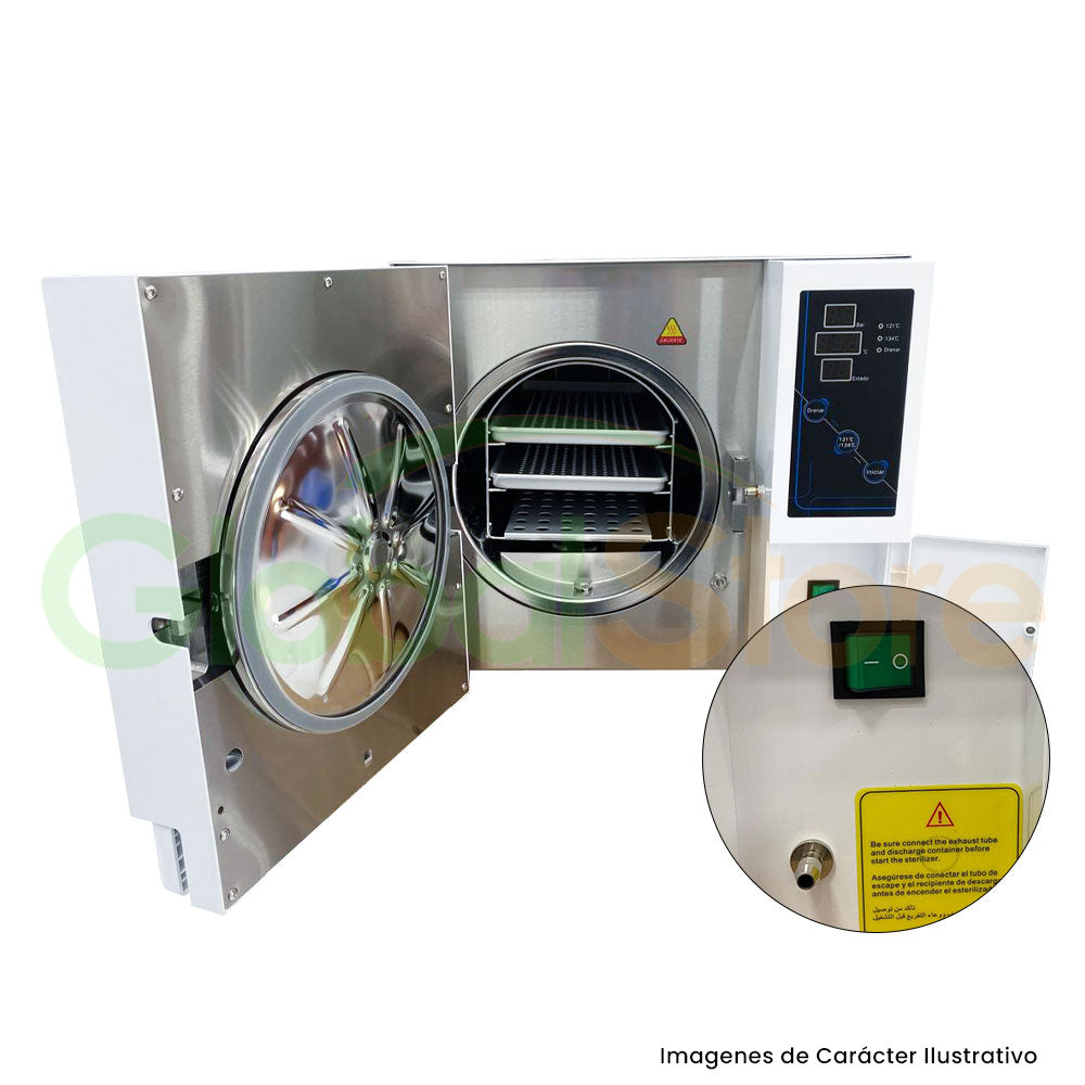 Autoclave de vapor clase N,  22L