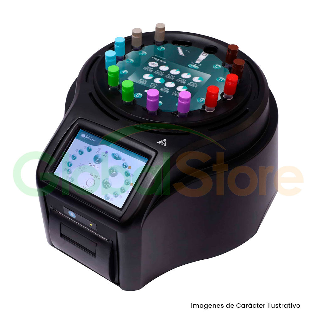 Incubadora autolector con pantalla LCD de 12+1 posiciones