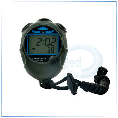 🔥 Cronómetro de metal con reloj, alcanza 1/100 segundos, alarma y  temporizador