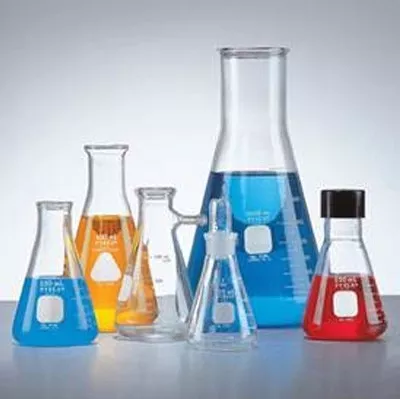 Matraz Erlenmeyer Cap 2000 Ml Y Tapón De Silicona