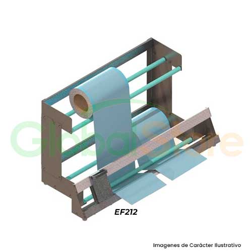 Dispensador de rollos con dispositivos de corte EF211/EF212